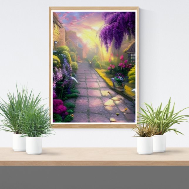 Póster Hermoso Camino del Jardín de Cabaña Fantasy (Subido por el creador)