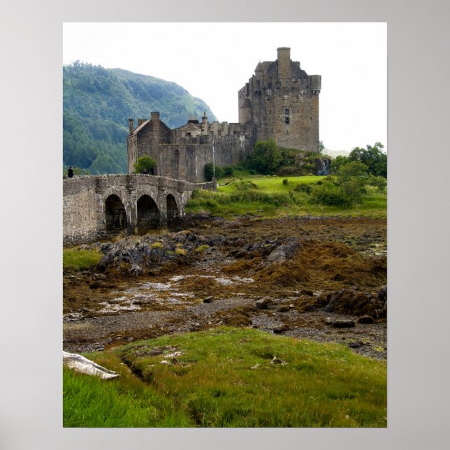 Póster Hermoso castillo de Eileen Donan en Dornie 2 Occid (Frente)
