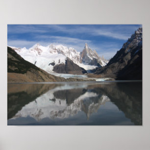 Póster Hermoso Cerro Torre , Patagonia, Montaña Vista