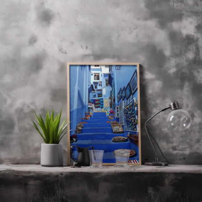 Póster Hermoso Chefchaouen La Ciudad Azul Marroquí (Subido por el creador)
