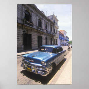 Póster Hermoso Chevrolet clásico restaurado de
