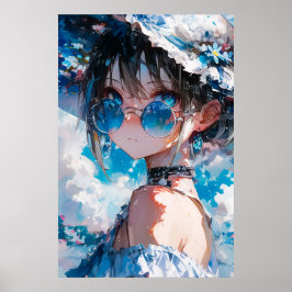 Póster Hermoso Chica