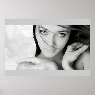 Póster hermoso chica