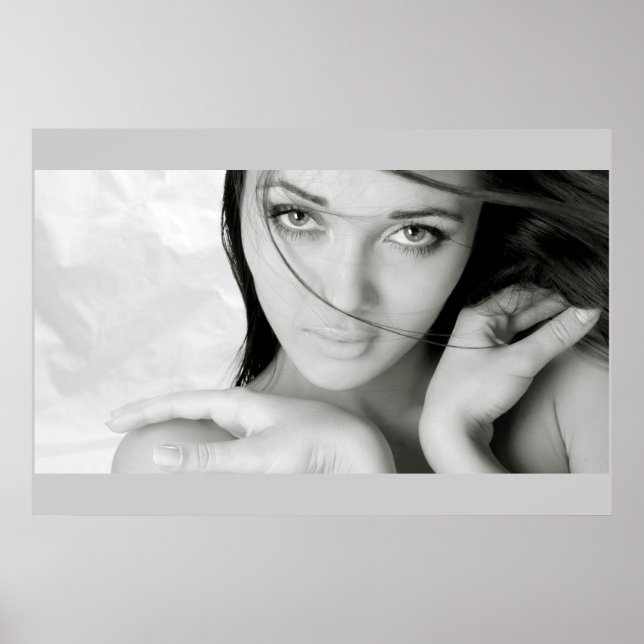 Póster hermoso chica (Frente)