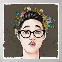 Hermoso Chica de Kinda Nerdy