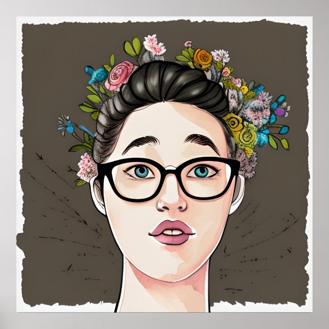 Póster Hermoso Chica de Kinda Nerdy (Frente)