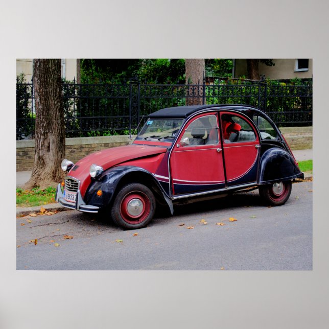 Póster Hermoso Citroen 2CV Charleston (Frente)