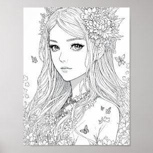 Póster Hermoso color de hadas
