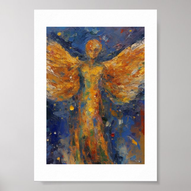 Póster Hermoso cuadro de ángel (Frente)