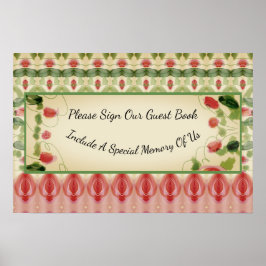 Póster Hermoso Diseñador Patterado