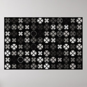 Póster Hermoso diseño de patrones geométricos abstracto,