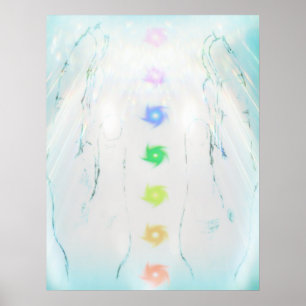 Póster Hermoso diseño de Reiki Healing