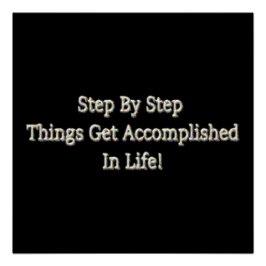 Póster Hermoso Diseño Sobre El Logro En La Vida T-Sh