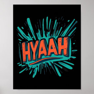 Póster Hermoso disfraz de Hyaah para hombre y mujer de ka