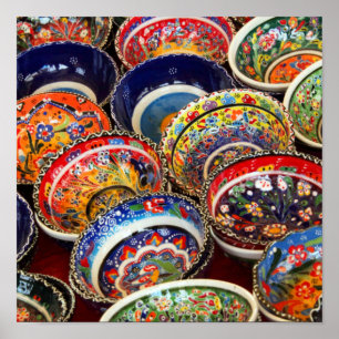 Póster Hermoso estilo turco de Bowls