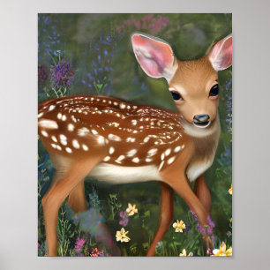 Póster Hermoso Fawn