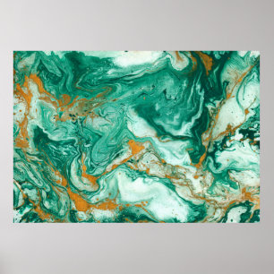 Póster Hermoso fondo abstracto. Dorado y gris oscuro