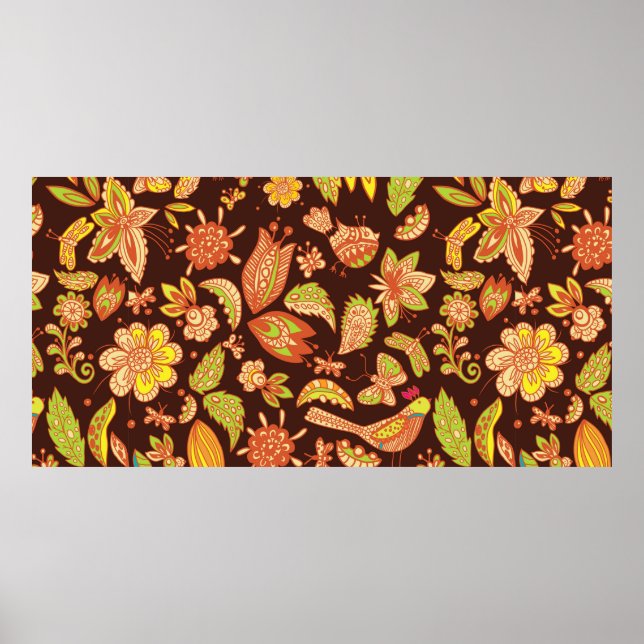 Póster Hermoso fondo natural sin costuras, inmaculado (Frente)