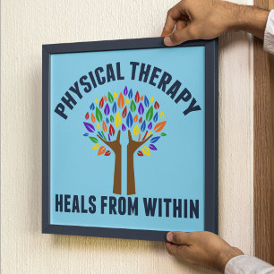 Póster Hermoso Frase Inspiradora de Terapia Física