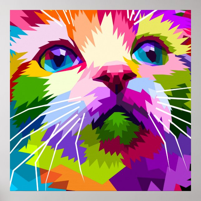 Póster Hermoso Gato (Frente)