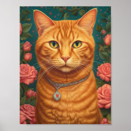 Póster Hermoso Ginger Cat