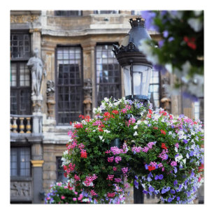 Póster Hermoso Grand Place de Bruselas, Bélgica