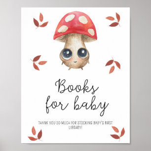 Póster Hermoso hongo - Libros para cartel de bebé