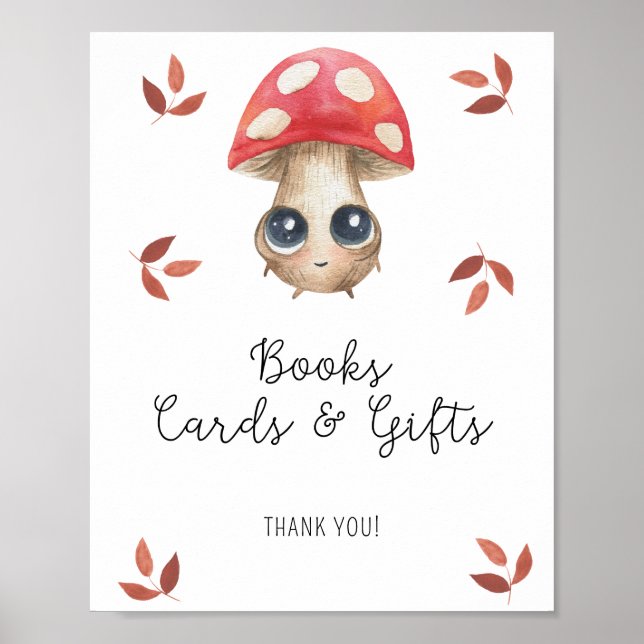 Póster Hermoso hongo - Libros tarjetas y regalos (Frente)