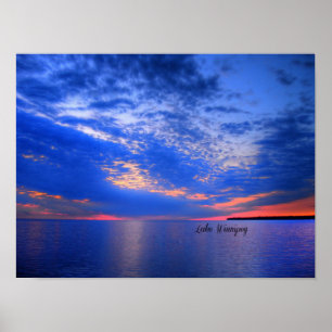 Póster Hermoso lago Winnipeg