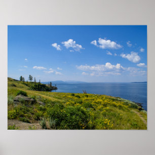 Póster Hermoso lago Yellowstone