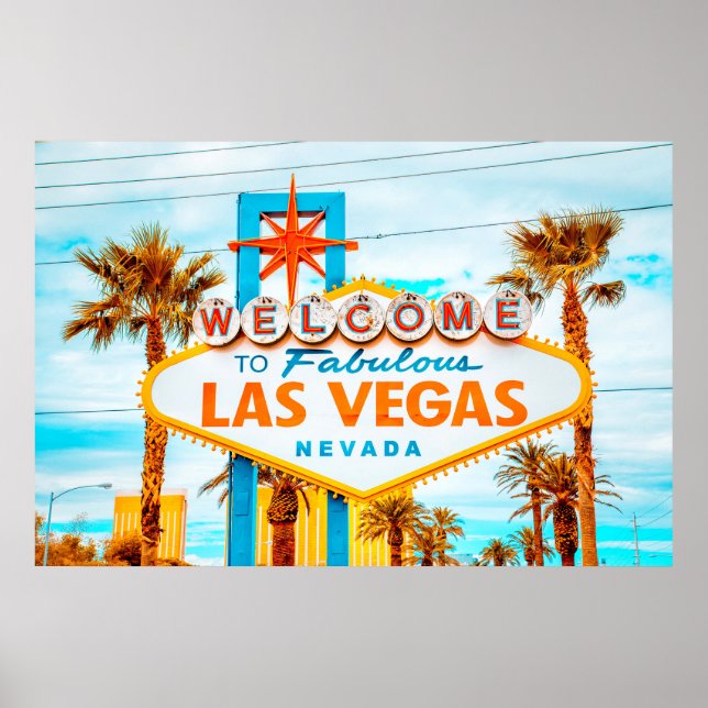 Póster Hermoso Las Vegas, Nevada, EE. UU. (Frente)