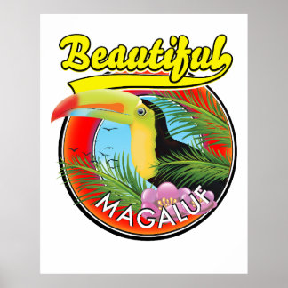 Póster Hermoso Magaluf, logotipo toscano