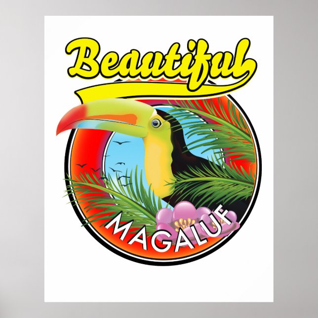 Póster Hermoso Magaluf, logotipo toscano (Frente)