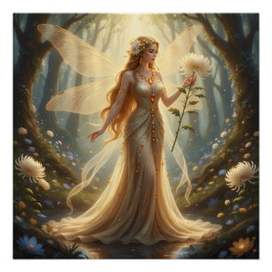 Póster Hermoso Noviembre Fairy Topaz