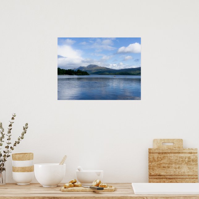Póster Hermoso paisaje de Escocia - Loch Lemond (Cocina)