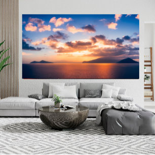 Póster Hermoso paisaje en el Pacífico Sur Tropical del Am