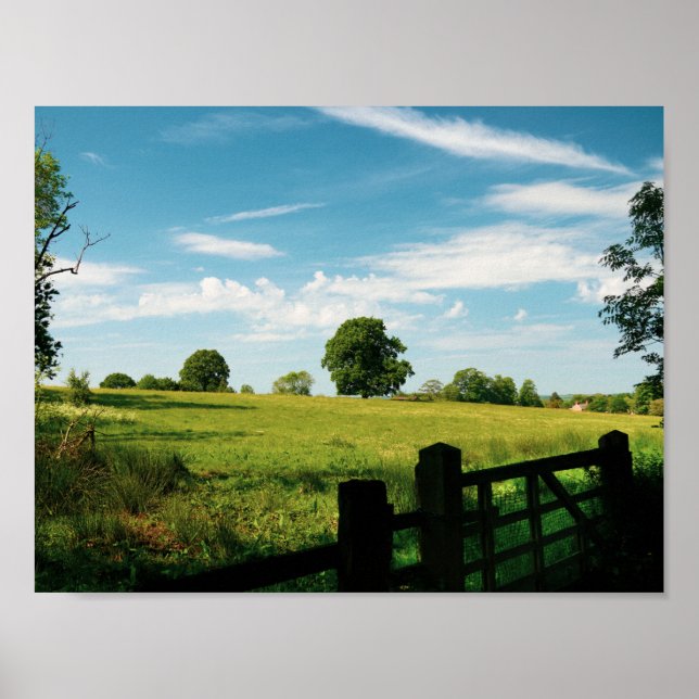 Póster Hermoso paisaje rural (Frente)