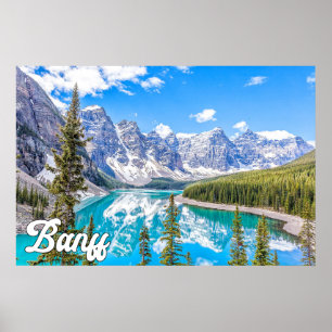Póster Hermoso Parque Nacional Banff, Alberta, Canadá