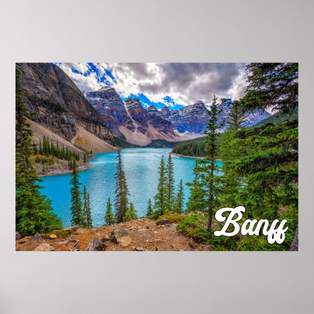 Póster Hermoso Parque Nacional Banff, Alberta, Canadá (Frente)
