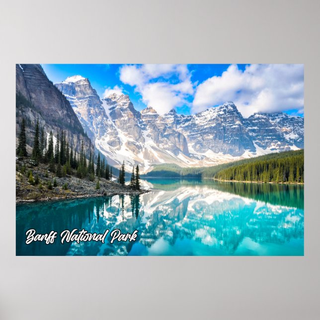 Póster Hermoso Parque Nacional Banff, Alberta, Canadá (Frente)