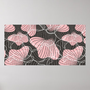 Póster Hermoso patrón colorido abstracto sin fisuras. Rev