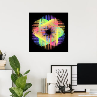 Póster Hermoso patrón geométrico hikari22