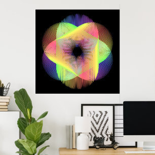 Póster Hermoso patrón geométrico hikari22