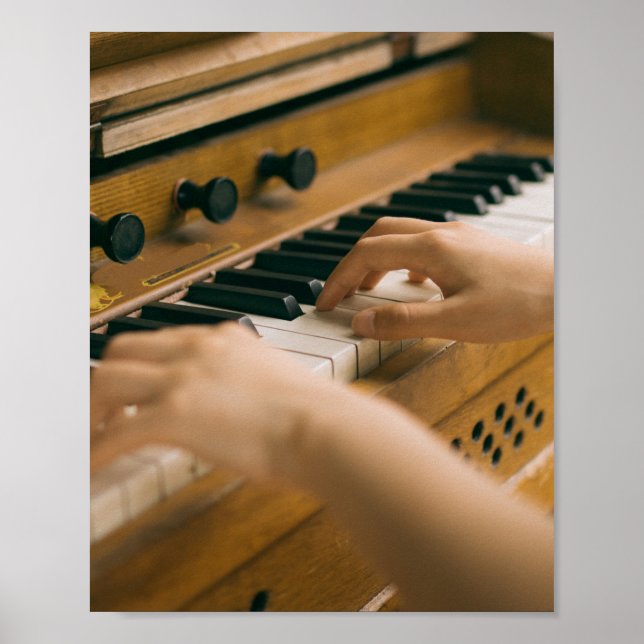 Póster Hermoso piano (Frente)