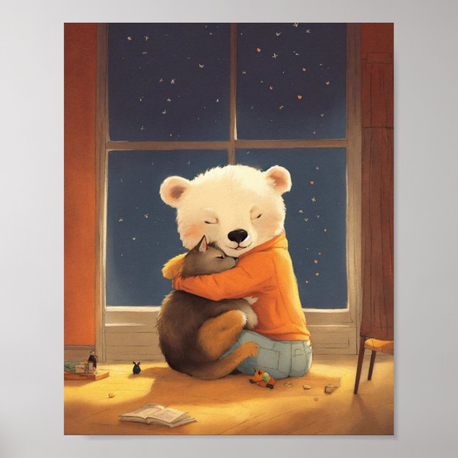 Póster Hermoso poster de amistad... (Frente)