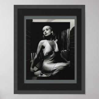 Póster Hermoso Poster de Carole Lombard