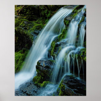 Póster Hermoso Poster de Cascada