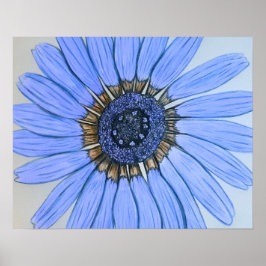 Póster Hermoso Poster de Flor esbozado a mano