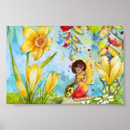 Póster Hermoso poster de hada