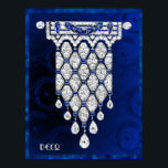 Póster Hermoso Poster de joyas Art Deco. (Azul)<br><div class="desc">Si elige descargar, Su tienda Walgreen local hace posters de su descarga en diferentes tamaños y en varias texturas a un precio muy bueno. A veces con un descuento. Un consejo de mi amigo estadounidense. Para el Reino Unido, véase "Digital Printing" en línea. He pasado los últimos días creando estos...</div>